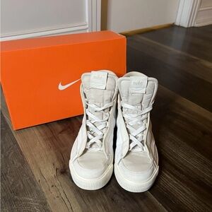 Nike Women's Cream High-Top Sneakers